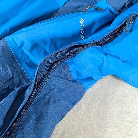 Columbia Interchange Omni-Tech Omni-Heat Jacket Men's Large Full Zip Hooded Blue - Picture 14 of 15